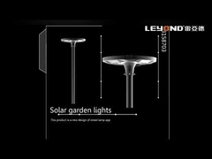 5 years Warranty Outdoor 360 Degree UFO Solar LED Garden Post Light Built in Motion Sensor